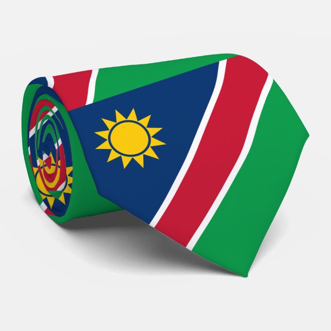 Gravata Bandeira da Namíbia (Rolled)