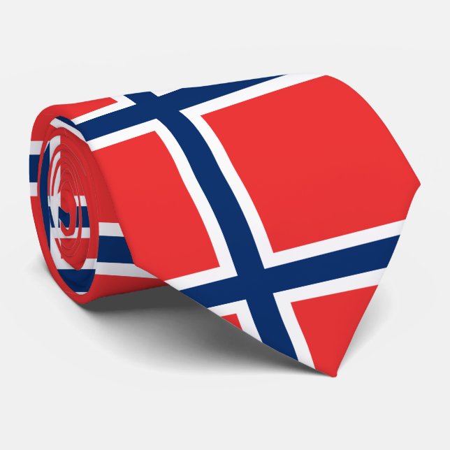 Gravata Bandeira da Noruega (Rolled)