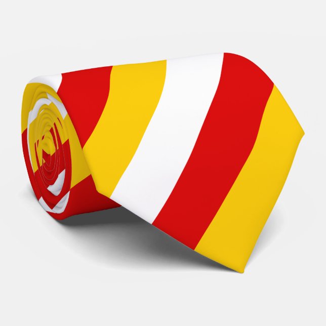 Gravata Bandeira da Ossétia do Sul (Rolled)