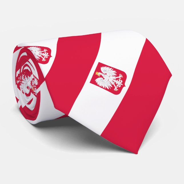 Gravata Bandeira da Polônia (Rolled)