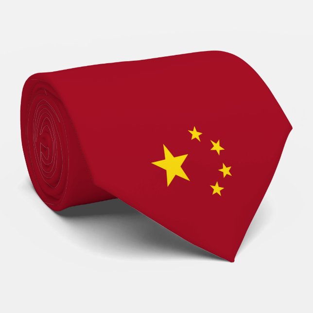 Gravata Bandeira da República da China da pessoas (Rolled)