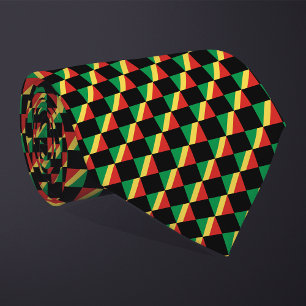 Gravata Bandeira da República do Congo controlada