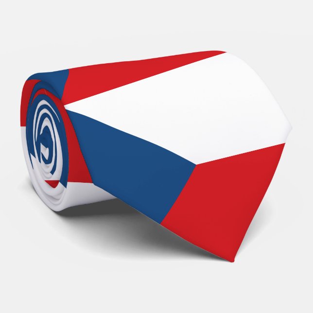 Gravata Bandeira da República Tcheca (Rolled)