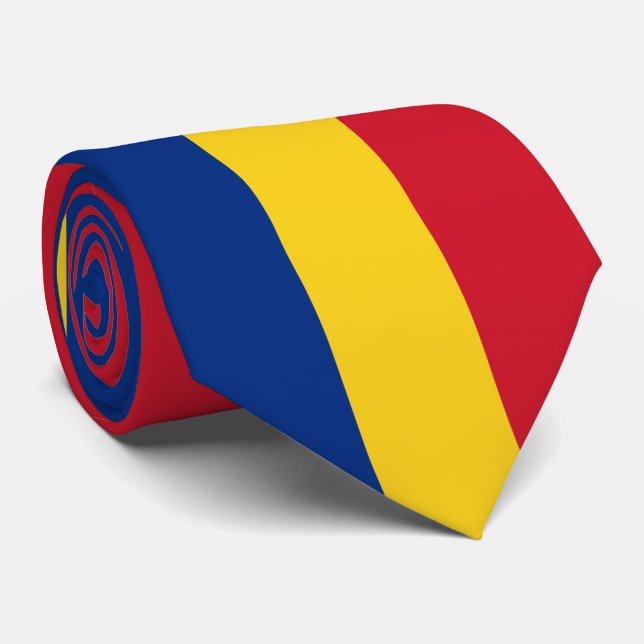 Gravata Bandeira da Romênia (Rolled)