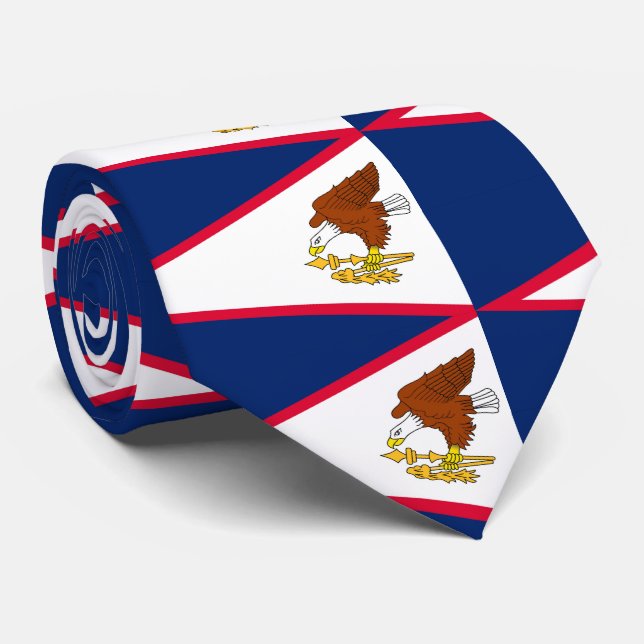 Gravata Bandeira da Samoa Americana (Rolled)
