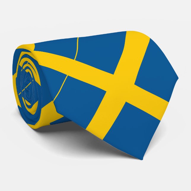 Gravata Bandeira da Suécia (Rolled)