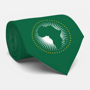 Gravata Bandeira da União Africana (África) (Panáfrica)