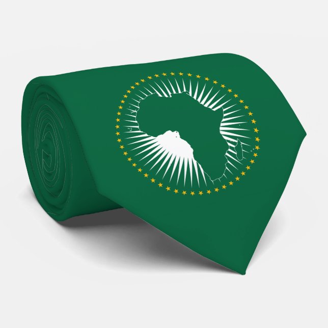 Gravata Bandeira da União Africana (África) (Panáfrica) (Rolled)
