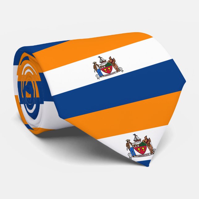 Gravata Bandeira de Albany, Nova Iorque (Rolled)