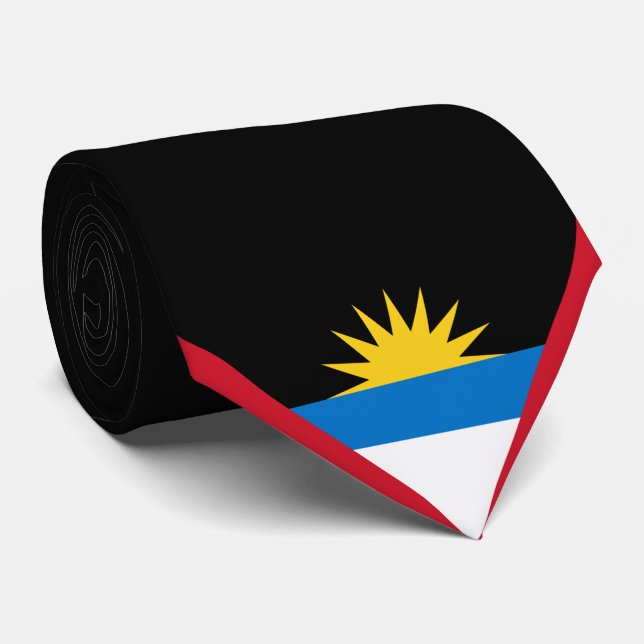 Gravata Bandeira de Antígua e Barbuda (Rolled)