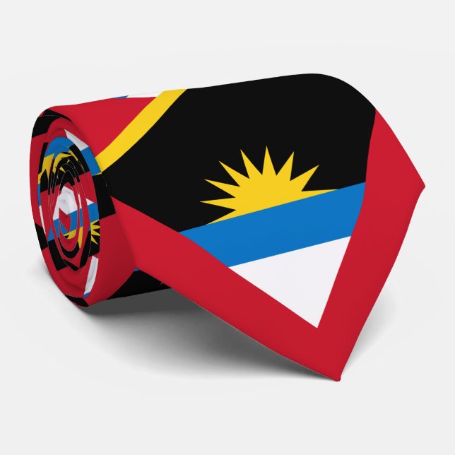 Gravata Bandeira de Antígua e Barbuda, Antíguan Barbudan (Rolled)