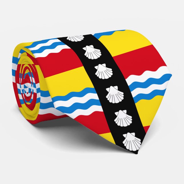 Gravata Bandeira de Bedfordshire Tie (Rolled)