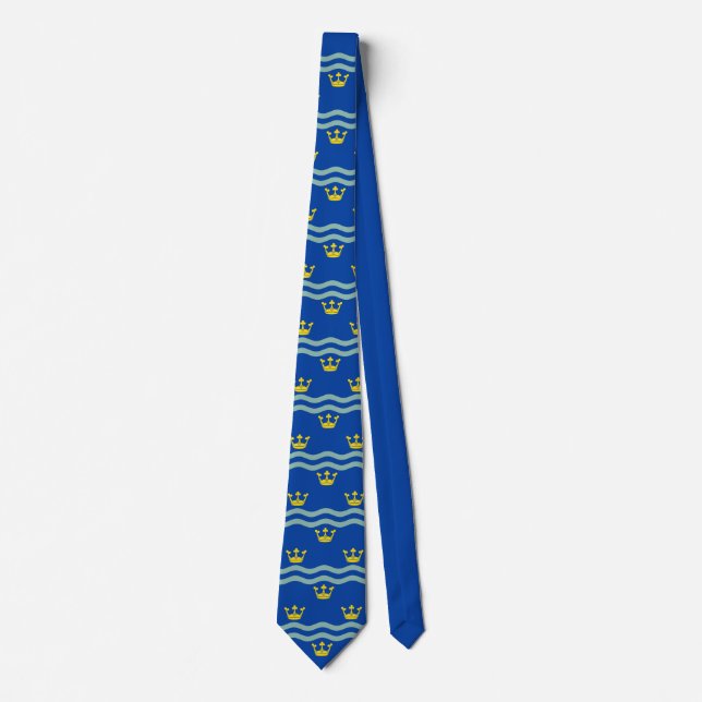 Gravata Bandeira de Cambridgeshire Tie (Frente)