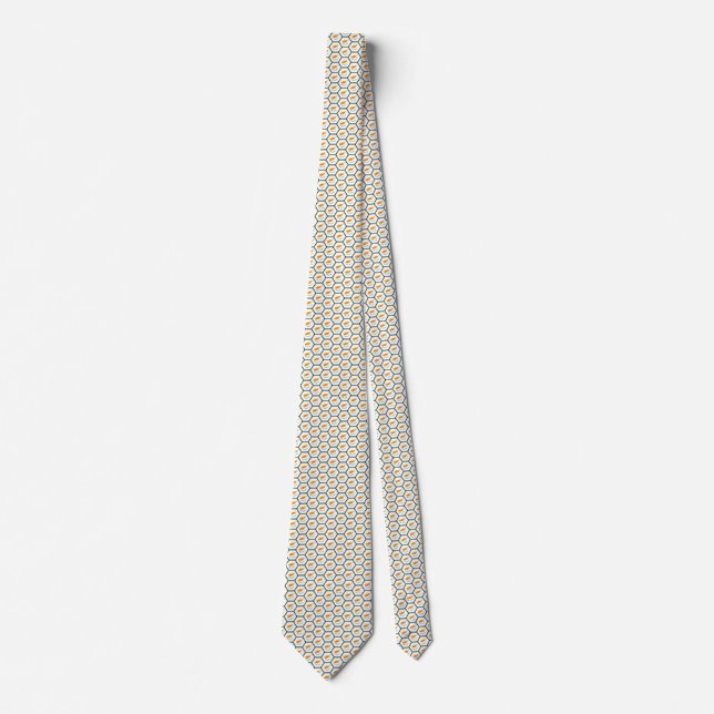 Gravata Bandeira de Chipre Honeycomb Tie (Frente)