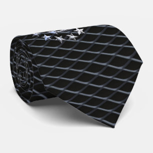 Gravata Bandeira de Chrome Yacht Naval em Impressão de Au