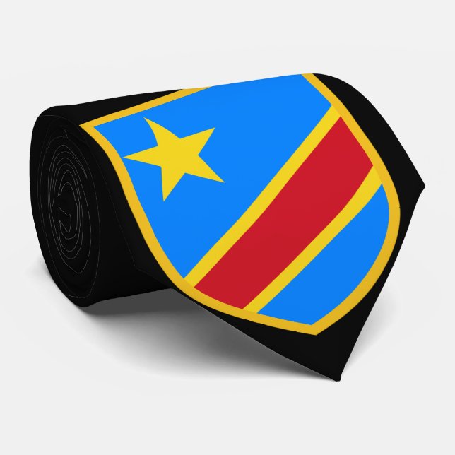 Gravata Bandeira de Congo (Rolled)