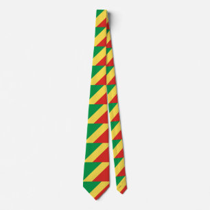 Gravata Bandeira de Congo-Brazzaville