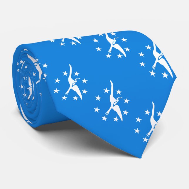 Gravata Bandeira de Corpus Christi, Texas (Rolled)