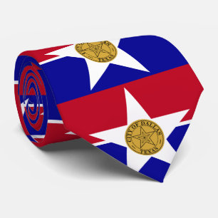 Gravata Bandeira de Dallas, Texas Neck Tie