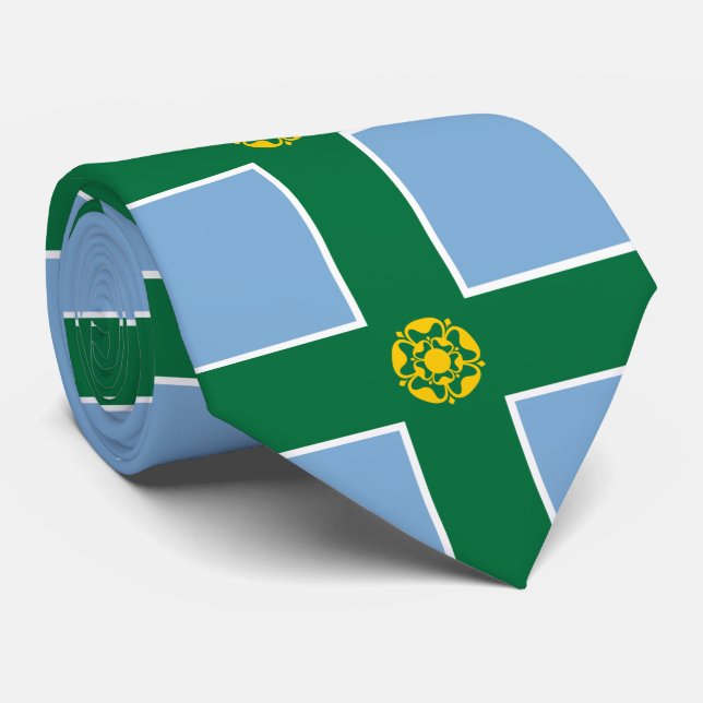 Gravata Bandeira de Derbyshire (Rolled)