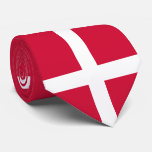 Gravata Bandeira de Dinamarca ou do pano dinamarquês