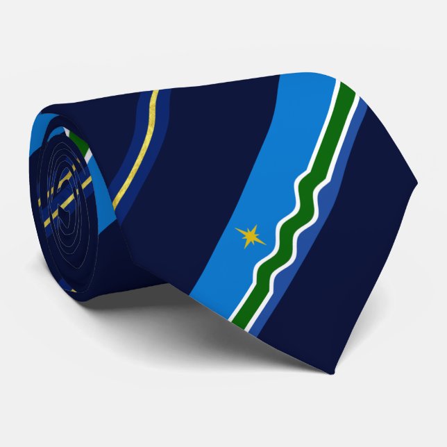 Gravata Bandeira de Duluth (Minnesota) (Rolled)
