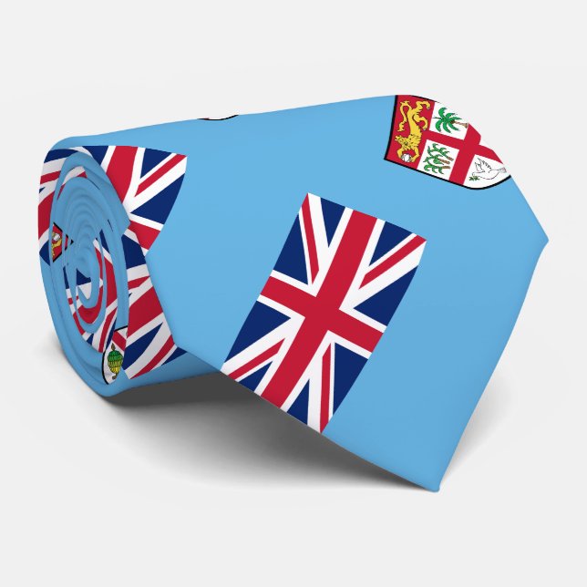 Gravata Bandeira de Fiji (Rolled)