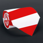 Gravata Bandeira de Hesse Tie<br><div class="desc">Amarra com bandeira de Hesse (Hessens),  design com duas bandas horizontais de vermelho e branco</div>