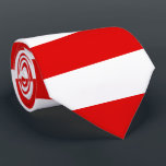 Gravata Bandeira de Hesse Tie<br><div class="desc">Amarra com bandeira de Hesse (Hessens),  design com duas bandas horizontais de vermelho e branco</div>