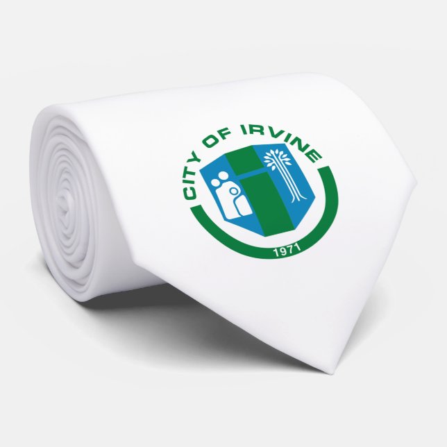 Gravata Bandeira de Irvine (Califórnia) (Rolled)