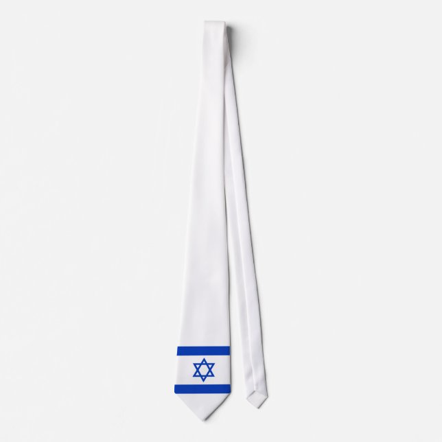 Gravata Bandeira de Israel (Frente)
