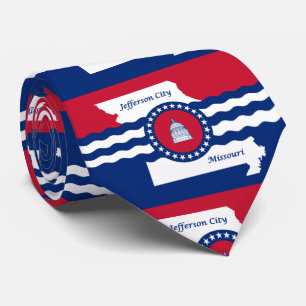 Gravata Bandeira de Jefferson, Missouri Neck Tie