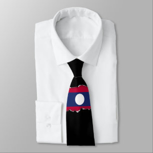 Gravata Bandeira de Laos