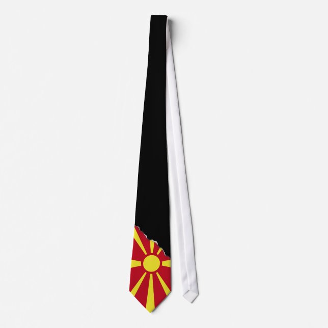 Gravata Bandeira de Macedónia (Frente)