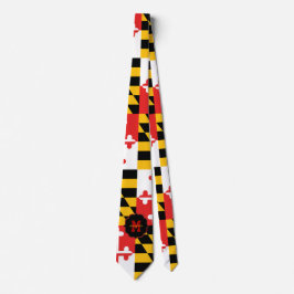 Gravata Bandeira de Maryland Monograma Tie de Pescoço Pers
