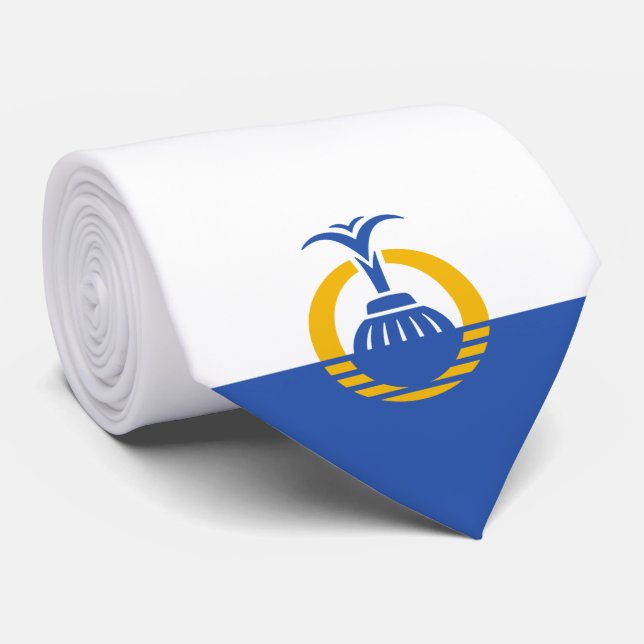 Gravata Bandeira de Orlando (Florida) (Rolled)