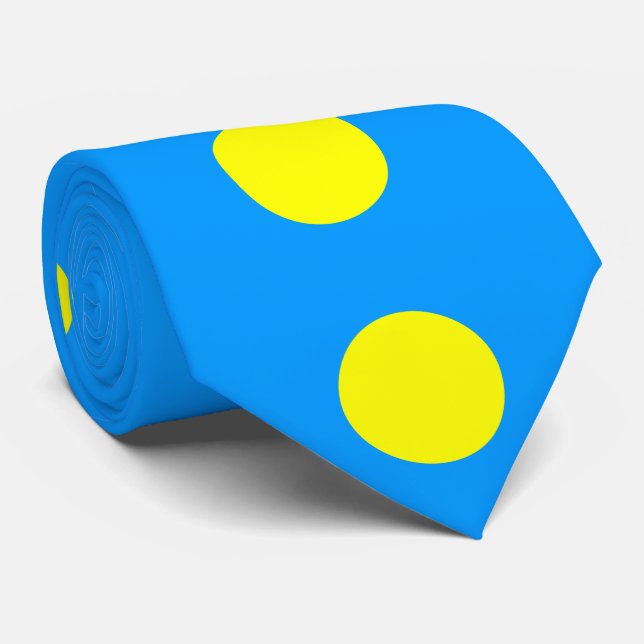 Gravata Bandeira de Palau (Rolled)