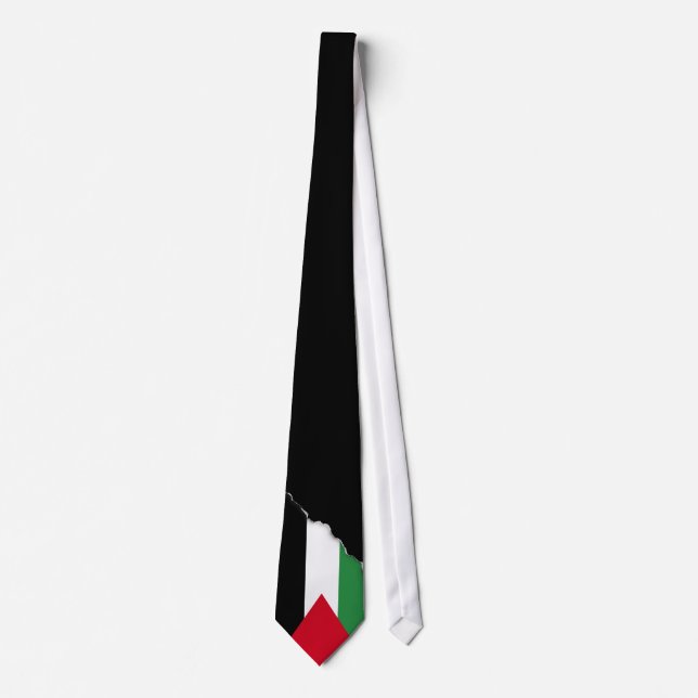 Gravata Bandeira de Palestina (Frente)