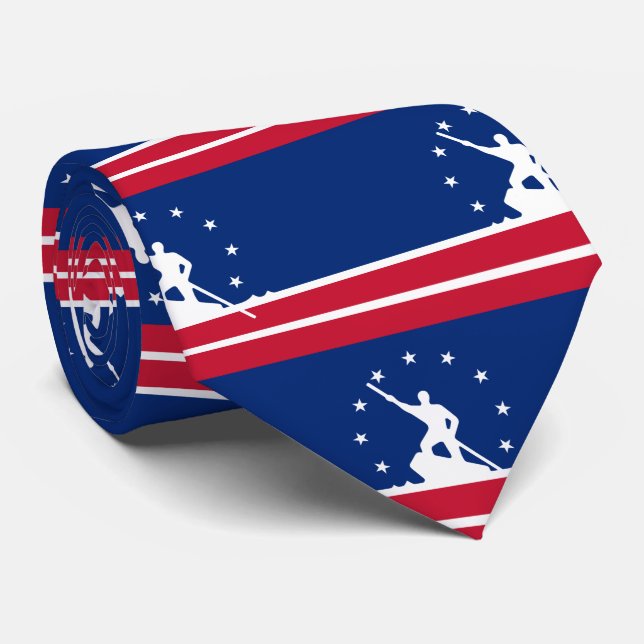 Gravata Bandeira de Richmond, Virginia Neck Tie (Rolled)