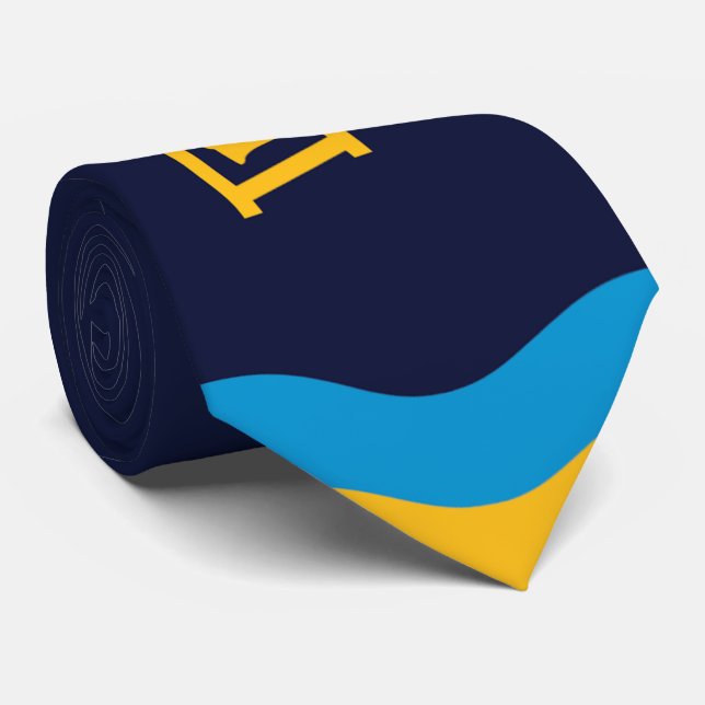 Gravata Bandeira de Riverside (Califórnia) (Rolled)