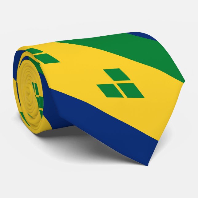 Gravata Bandeira de São Vicente (Rolled)