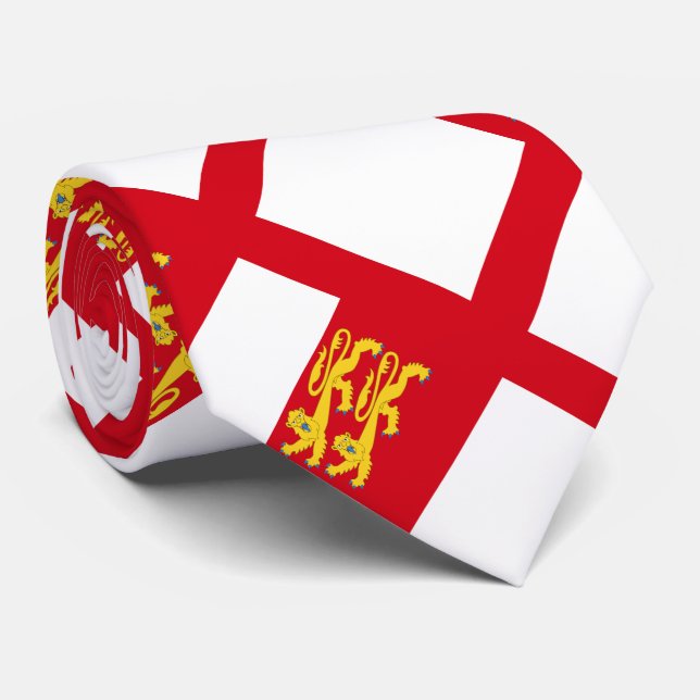 Gravata Bandeira de Sark (Rolled)