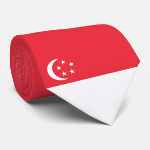 Gravata Bandeira de Singapura