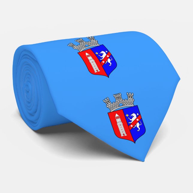 Gravata Bandeira de Tirana, Albânia Tie (Rolled)