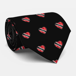 Gravata Bandeira de Trinidad e Tobago em PRETO