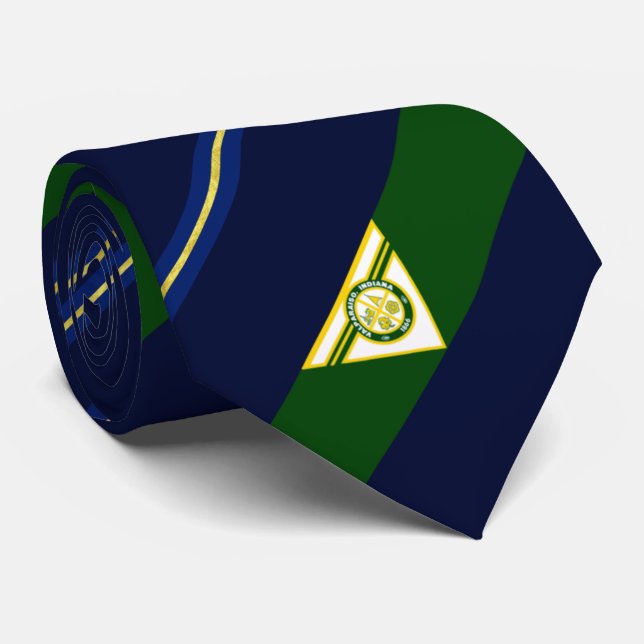 Gravata Bandeira de Valparaiso (Indiana) (Rolled)
