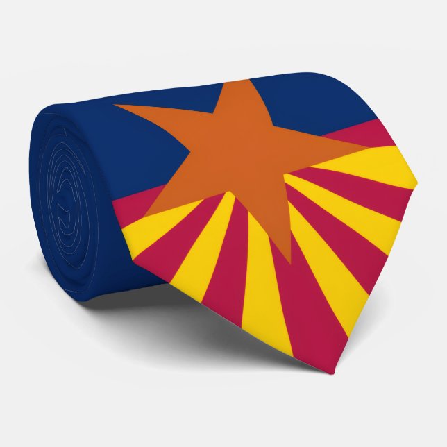 Gravata Bandeira do Arizona (Rolled)