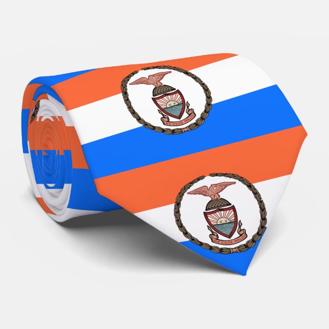 Gravata Bandeira do Bronx (Borough in Nova Iorque) (Rolled)