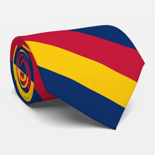 Gravata Bandeira do Chade (Rolled)