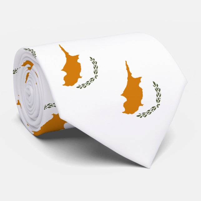 Gravata Bandeira do Chipre (Rolled)